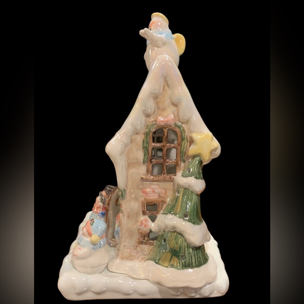 Yankee Candle Winter Snowmen Tea light / Fairy Light Village House - Picture 4 of 8